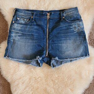 True Religion Extra Long Zipper Shorts